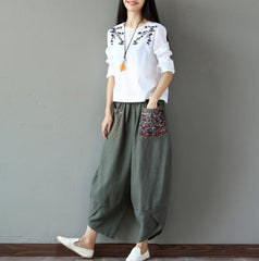 Yauvana Wide Leg Harem Pants - ULUXIA STORE